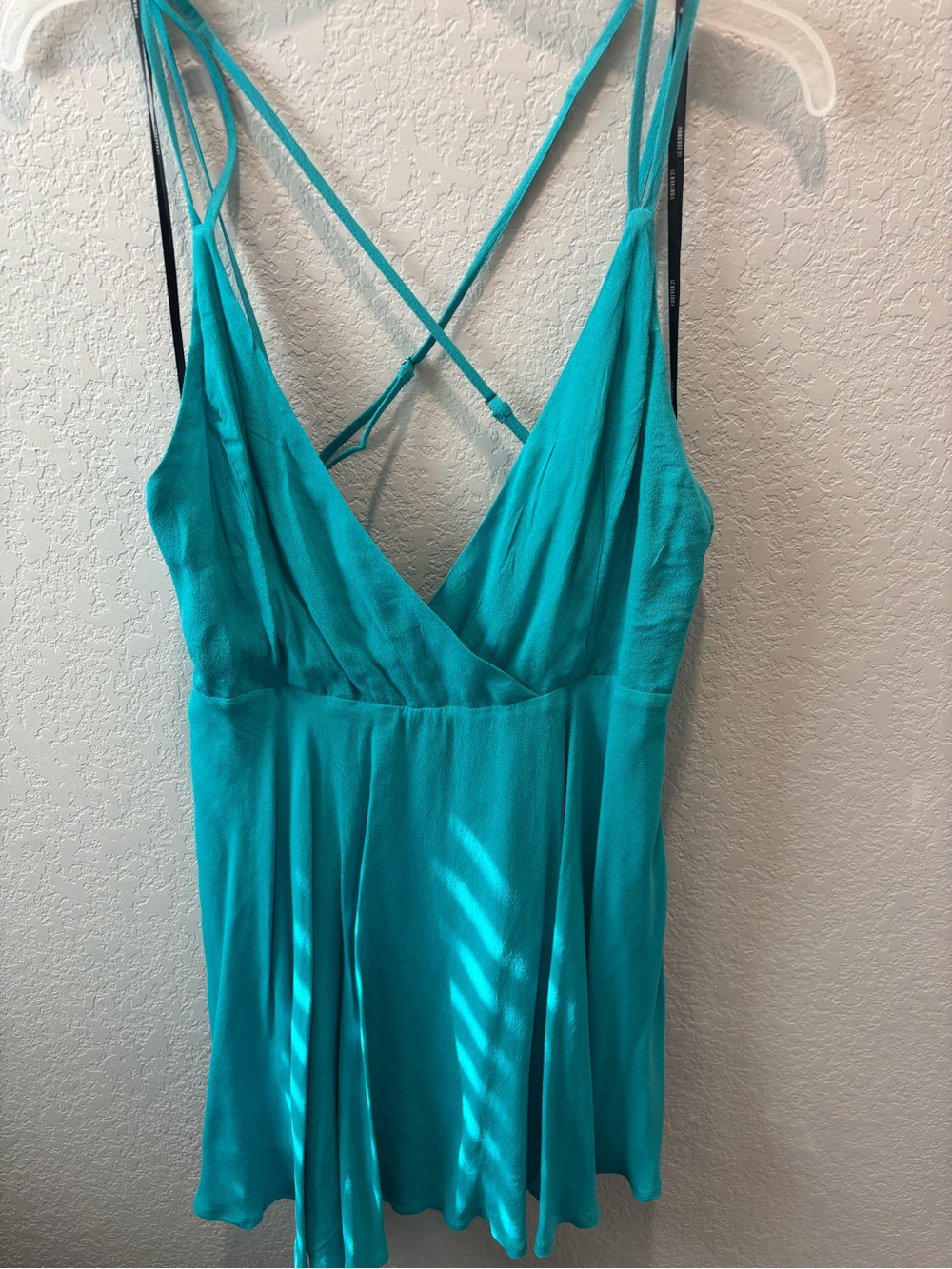 Women's Turquoise Strappy Dress - LG